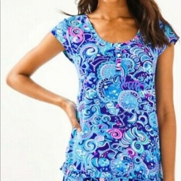 LILLY PULITZER EXTRA LARGE COSMIC KISMET PJS SET NWT - Picture 10 of 10